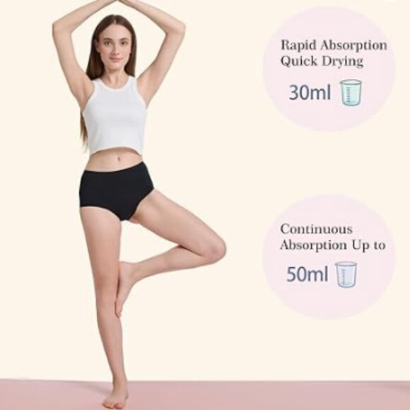 NWT Women's Leakproof Underwear 3 Pack Size L - Picture 2 of 4